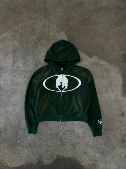 forest green zip up