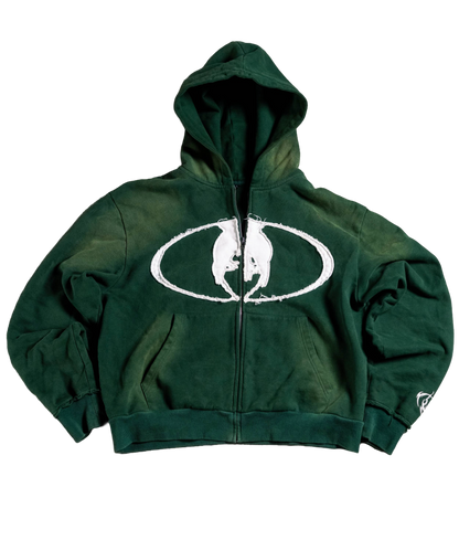forest green zip up