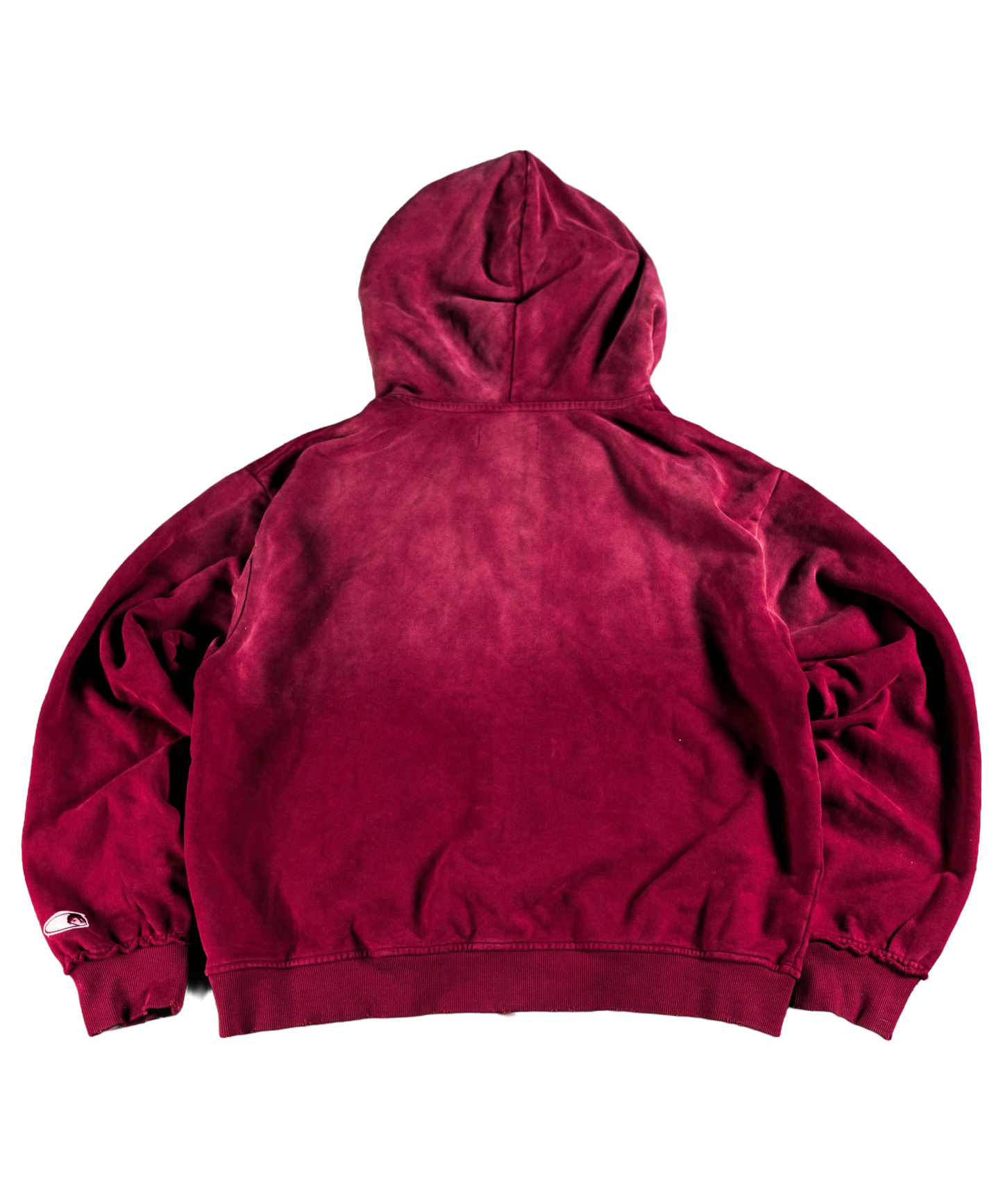 oxblood zip up